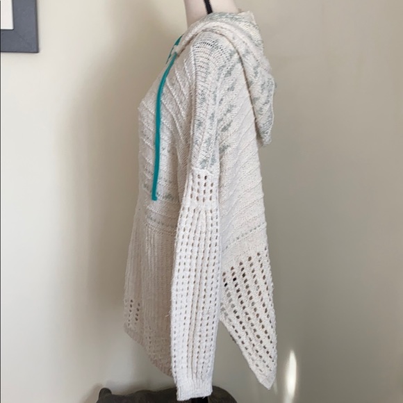 NWT Free People Sweater with Hood Natural Size M - Picture 3 of 7
